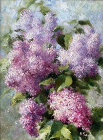 Сирень (2020, х.м., 40x30, арт. 104К9) - 20 500 ₽