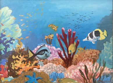 Подводный мир (2025, орг.акр., 30x40, арт. 26к29) - 3 500 ₽