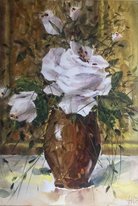 Роза (2025, акр. бум, 40x30, арт. 39к34) - 2 500 ₽