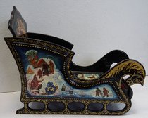 саночки большие (2020, папье-маше, 15x17, арт. 74п24) - 14 500 ₽