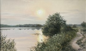 Тихий закат (2023, х.м., 52x83, арт. 106к10) - 20 000 ₽