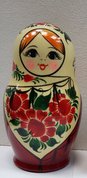 матрешка "Сударушка" 7 предметная (2020, дерево, 15x7.5, арт. 44пм32) - 1 950 ₽