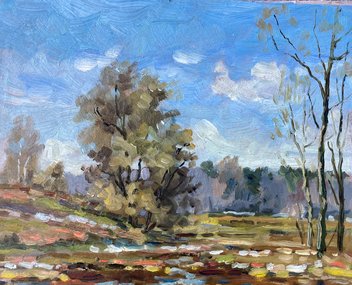 Этюд 10 (2021, к.м., 24x30, арт. 81К.16) - 2 000 ₽