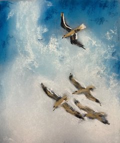 Полет (год не указан, бум,пастель, 18x15, арт. 12К.09) - 1 700 ₽