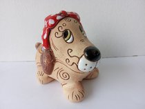 Собака с бантом,9х12х8 (год не указан, материал не указан, , арт. 12п026) - 650 ₽