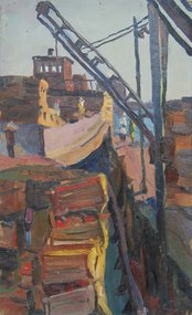 Ростов на Дону. Порт (1960, к.м., 46.5x28, арт. М01К.55)