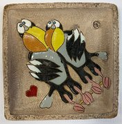 плакетка "Любовь" (2022, фаянс, 16x16, арт. 34п03) - 1 700 ₽