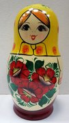 матрешка "Россиянка" 8 предметная (2020, дерево, 18x8.5, арт. 44пм35) - 2 100 ₽