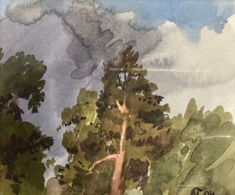 Верхушки деревьев (год не указан, б.акв., 11x13, арт. 42К.019) - 1 700 ₽