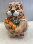 Заяц с морковкой. копилка (2023, керамика, 17x12, арт. 12п07) - 850 ₽