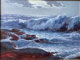 Волна (2014, х.м., 30x40, арт. 91К.17) - 15 300 ₽