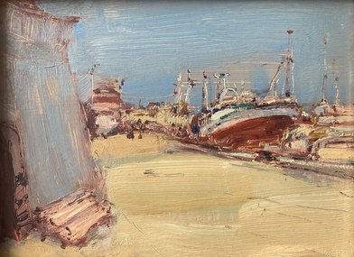 Прогулка по Итальянской набережной (2014, х.м., 18x24, арт. 74К.2) - 10 000 ₽