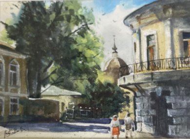 Хохловский переулок (2020, б.акв., 23x31, арт. 14К.32) - 6 800 ₽