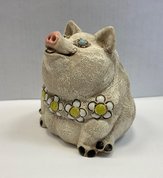 Свинка солонка (2022, фаянс, 7x7, арт. 34п22) - 700 ₽