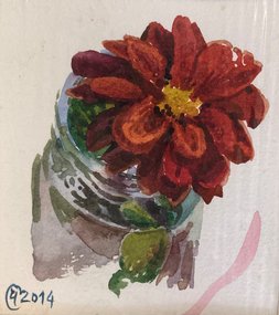 Цветок (2014, б.акв., 10x9, арт. 42К.059) - 850 ₽