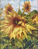 Подсолнухи (2013, х.м., 58x46, арт. 90К.01) - 17 000 ₽