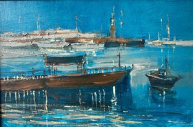 Вечерние огни (2014, х.к.акр., 20x30, арт. 74К.09) - 9 000 ₽