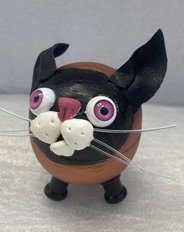 котенок шкатулка (2025, смешанная техника, 8x6, арт. 48п40) - 1 400 ₽