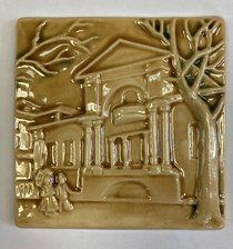 Плакетка "Музей Орлова" (2022, майолика, 12x12, арт. 79пГ12102) - 1 000 ₽