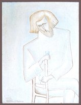 Силуэт (1970, х.м., 70x50, арт. М01К.42)