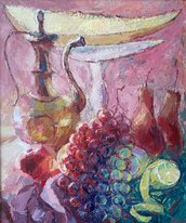 Натюрморт с восточным кувшином (2023, х.м., 60x50, арт. 76К.24) - 35 000 ₽