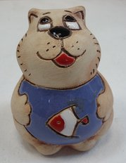 Котик сытый, 7,5х4,5х5,5 (год не указан, материал не указан, , арт. 12п009) - 510 ₽