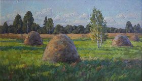 Подмосковные луга 3 (2018, х.м., 30x60, арт. 35К.78) - 42 500 ₽