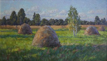 Подмосковные луга 3 (2018, х.м., 30x60, арт. 35К.78) - 42 500 ₽