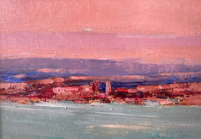 Вечер над Батуми (2016, х.к.м., 25x35, арт. 74К.010) - 13 600 ₽