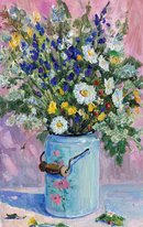 Полевой букет (2022, х.м., 47.5x31.5, арт. 17К.1) - 8 500 ₽