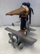 Летчик (2023, смешанная техника, 22x16, арт. 48П.21) - 2 600 ₽