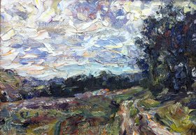 Дорога в поле (2011, х.м., 25x35, арт. 11К.5) - 17 000 ₽