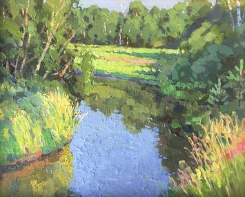 Вечерние тени (2018, х.м., 20x25, арт. 35К.152) - 8 000 ₽