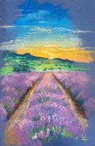 Лаванда (год не указан, бум.,темпера,пастель, 42x30, арт. 12К.42) - 3 400 ₽