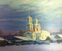 Крещенский мороз (2004, х.м., 50x70, арт. 35К.10) - 30 000 ₽