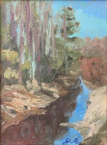 Начало весны (2022, х.к.м., 24x18, арт. 121к) - 6 000 ₽