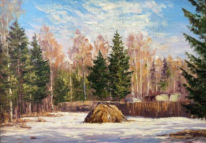 Весна (год не указан, х.м., 30x40, арт. артсалон) - 7 000 ₽