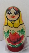 матрешка "Россиянка" 4 предметная (2020, дерево, 7x4, арт. 44пм145) - 450 ₽