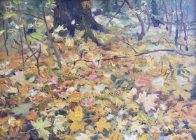 Осень пришла (2019, х.м., 31x43, арт. 26К.16) - 5 100 ₽