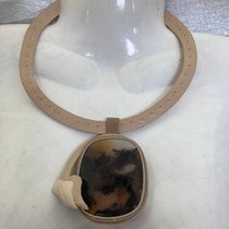 Кулон большой агат (2024, камень,кожа, 5x50, арт. 25П.8) - 2 100 ₽