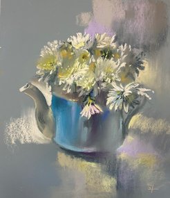 Чайничек (год не указан, бум.,темпера,пастель, 58x58, арт. 12К.38) - 6 800 ₽