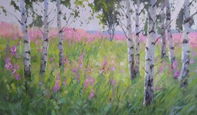 Пора цветения (2018, х.м., 25x40, арт. 35К.96) - 25 500 ₽