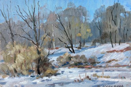 Опять весна. этюд 6 (2021, к.м., 20x30, арт. 81К.12) - 2 000 ₽