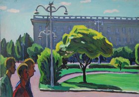 Ростов на Дону. Улица. Прохожие (1960, к.м., 34x48, арт. М01К.58)