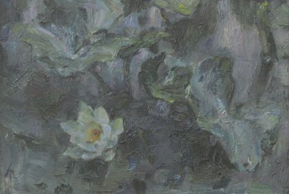 Нимфея альба (2000, х.м., 35x50, арт. 141К.1) - 17 000 ₽