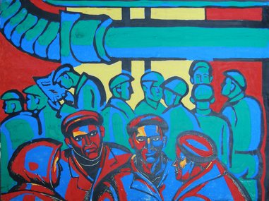 Последние известия (1960, б., тушь, гуашь, руч, 39x28.5, арт. М01К.31)