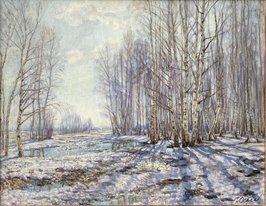 Под весенним солнцем (2012, х.м., 40x52, арт. 32к28) - 51 000 ₽