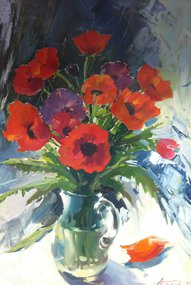 Маки (2013, х.м., 70x50, арт. 46К.5) - 34 000 ₽