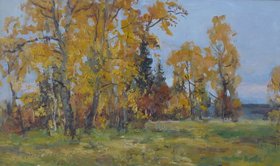 Тополя в золоте (2003, орг.м., 30x50, арт. 55К.9) - 13 600 ₽