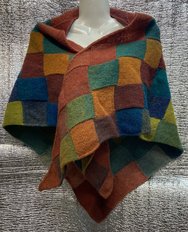 шаль энтерлак (2024, пряжа, 175x67, арт. 40пш31) - 7 500 ₽